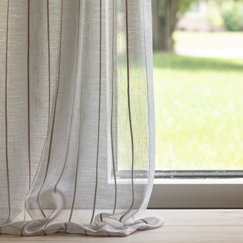 SH164 Stripe Taupe Beige & Taupe Charlotte Fabrics
