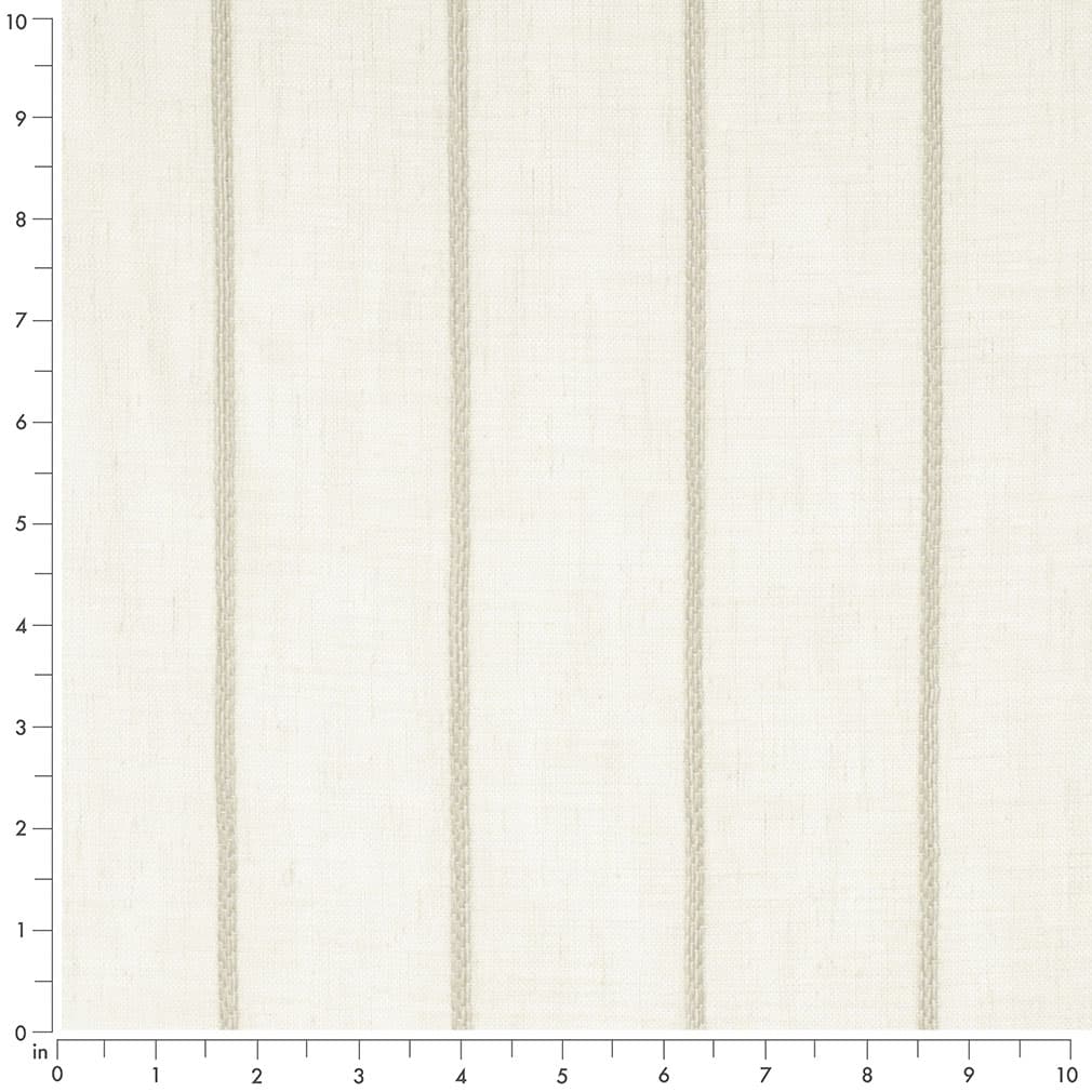 SH165 Stripe Buttermilk Beige & Taupe Charlotte Fabrics