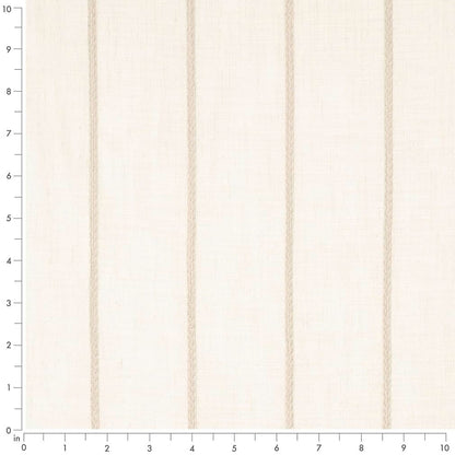SH165 Stripe Buttermilk Beige & Taupe Charlotte Fabrics