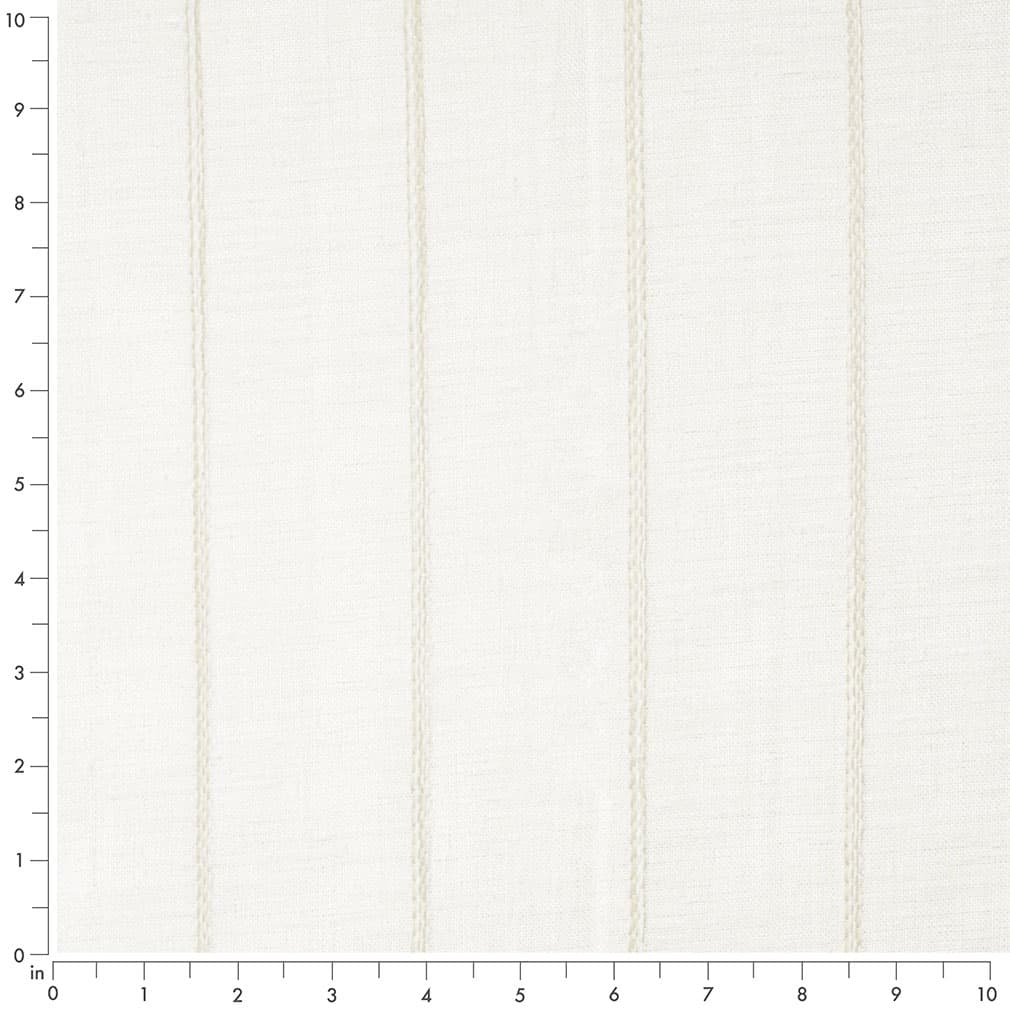 SH166 Stripe Oyster White & Ivory Charlotte Fabrics