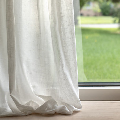 SH179 Stripe Cloud White & Ivory Charlotte Fabrics
