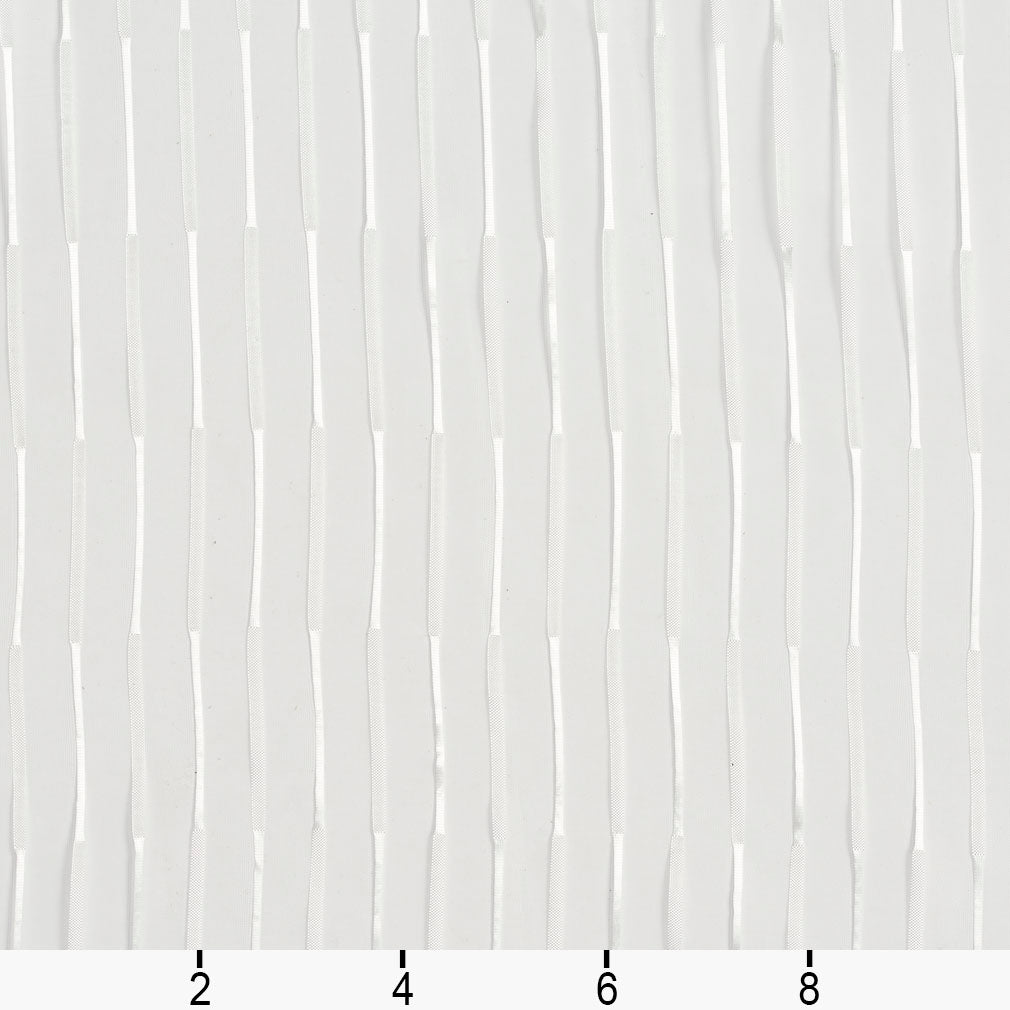 SH71 Stripe Mercury White & Ivory Charlotte Fabrics