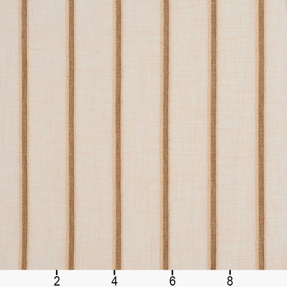 SH83 Stripe Oatmeal Beige & Taupe Charlotte Fabrics