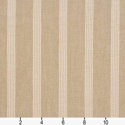 SH87 Stripe Ecru Beige & Taupe Charlotte Fabrics