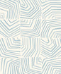 SL80202 Seabrook Designs The Simple Life Wallpaper Linework Maze Sky Blue