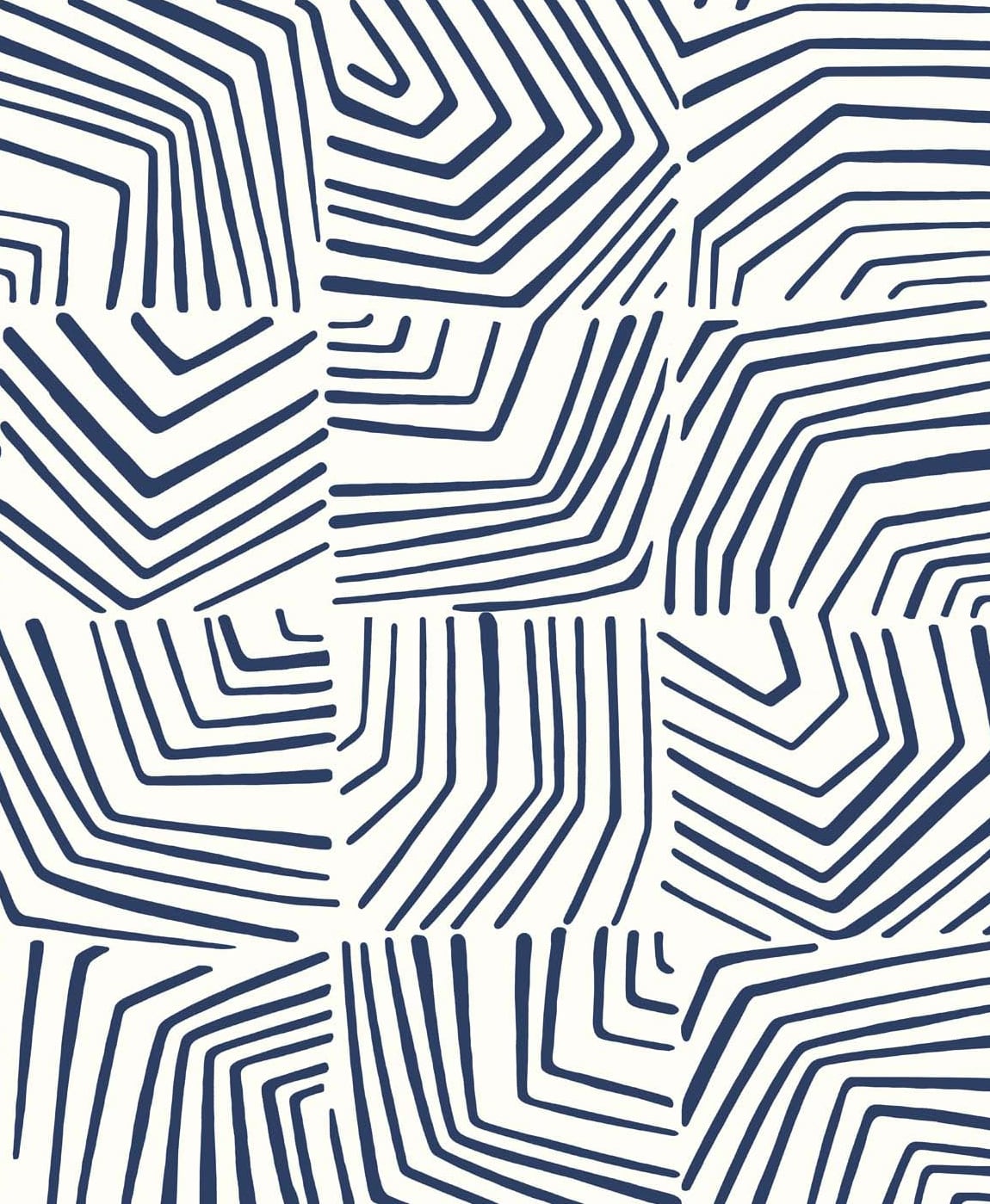 SL80212 Seabrook Designs The Simple Life Wallpaper Linework Maze Imperial Blue