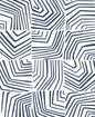 SL80212 Seabrook Designs The Simple Life Wallpaper Linework Maze Imperial Blue