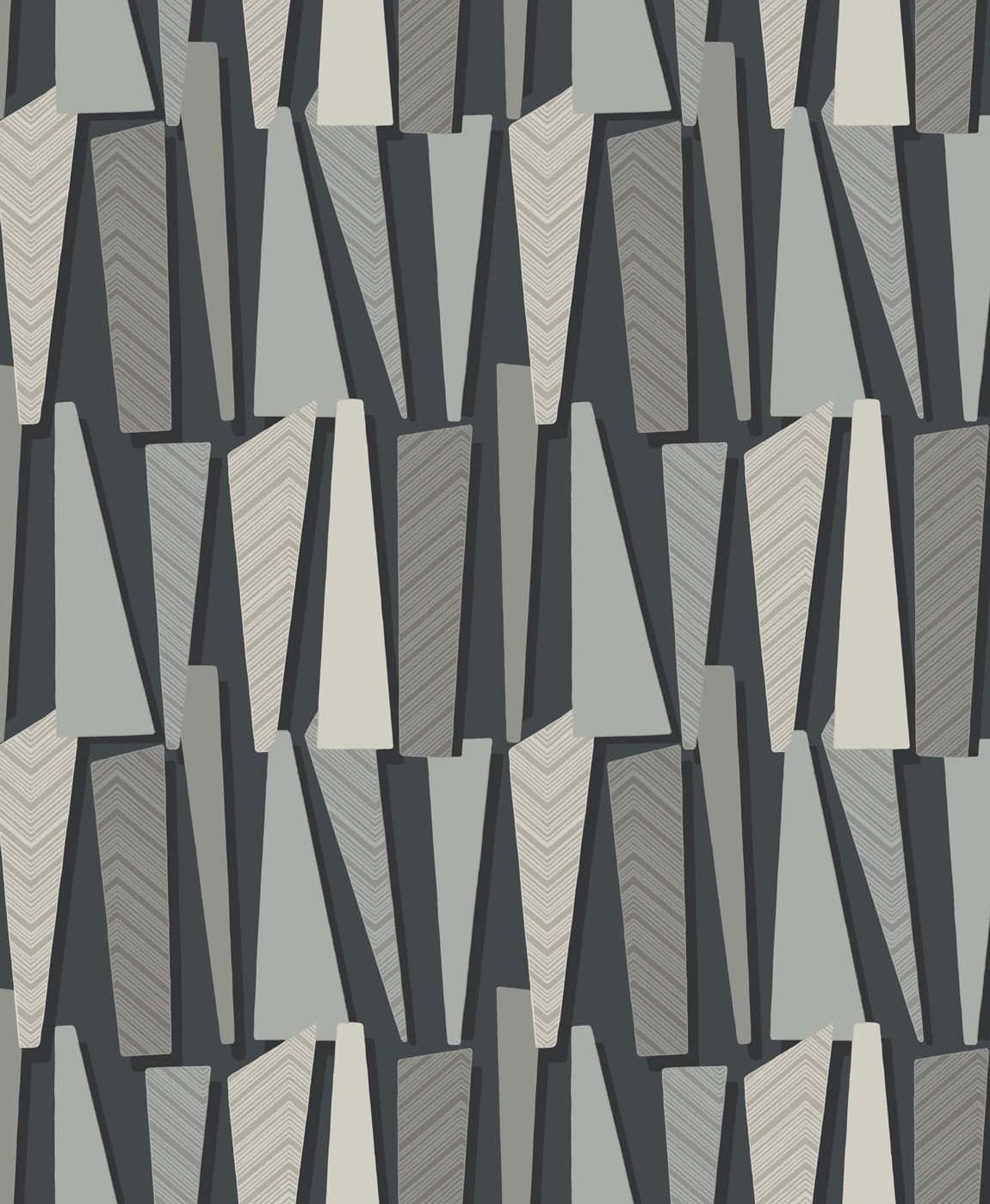 SL80810 Seabrook Designs The Simple Life Wallpaper Geometric Shadows  Onyx