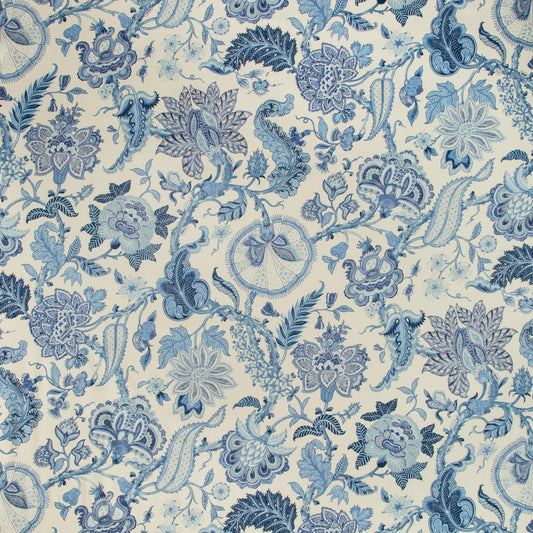 8019128-50 SARANDA PRINT BLUE BRUNSCHWIG & FILS