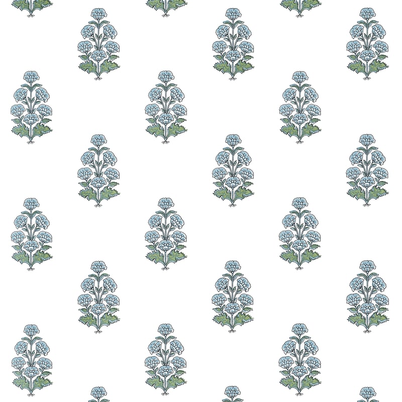 T10521 Thibaut Blue Wallpaper