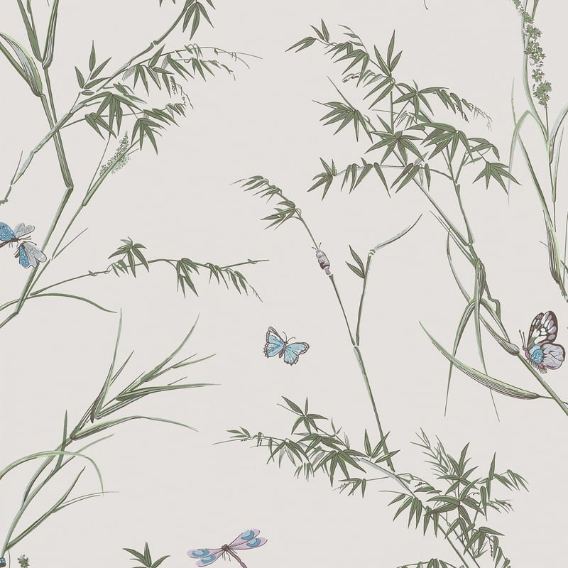 T10526 Thibaut Beige and Sage Wallpaper