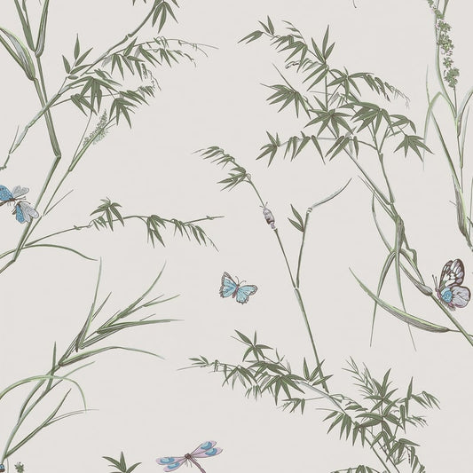 T10526 Thibaut Beige and Sage Wallpaper