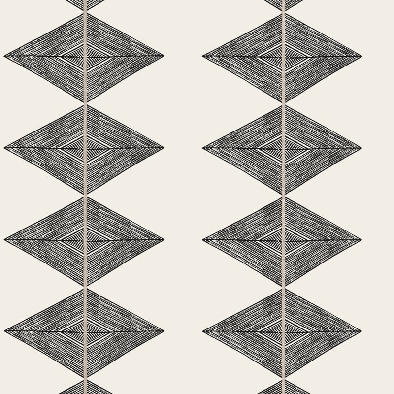 T12015 Thibaut Basalt Black Wallpaper