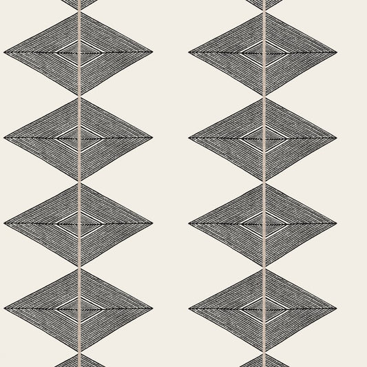 T12015 Thibaut Basalt Black Wallpaper