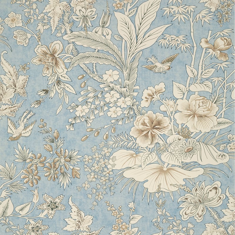 T13604 Thibaut Spa Blue Wallpaper