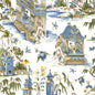 T13613 Thibaut Blue and Green Wallpaper