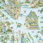 T13615 Thibaut Spa Blue Wallpaper