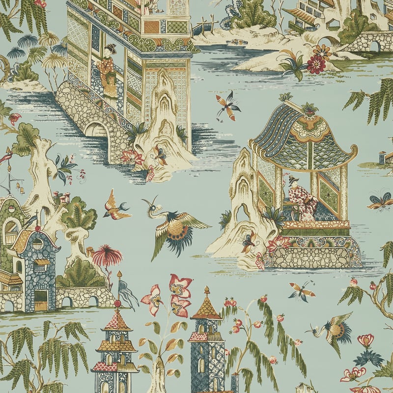 T13617 Thibaut Mist Wallpaper