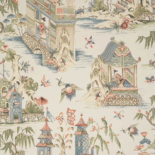 T13618 Thibaut Taupe Wallpaper