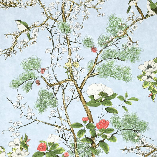T13620 Thibaut Spa Blue Wallpaper
