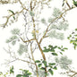T13621 Thibaut Green and White Wallpaper