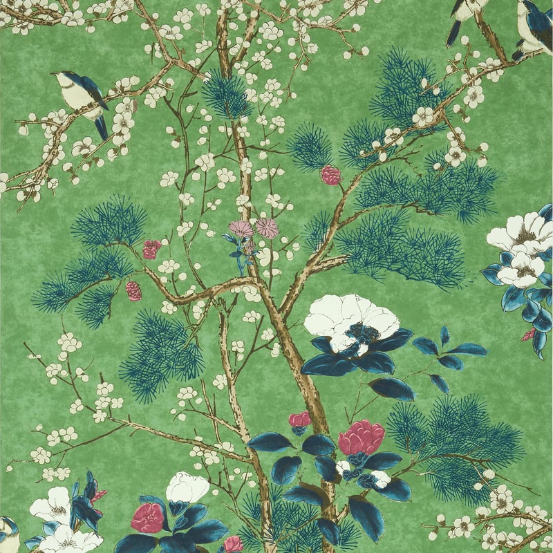 T13623 Thibaut Emerald Wallpaper