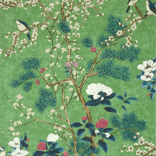 T13623 Thibaut Emerald Wallpaper