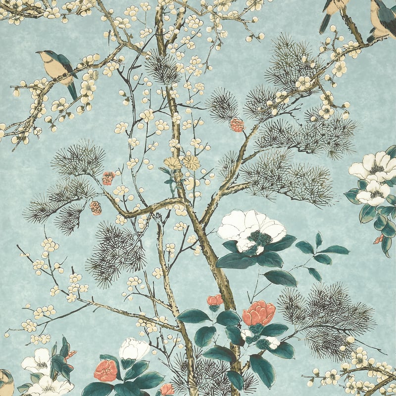 T13625 Thibaut Mist Wallpaper
