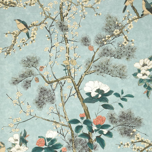 T13625 Thibaut Mist Wallpaper