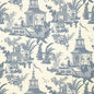 T13653 Thibaut Navy Wallpaper