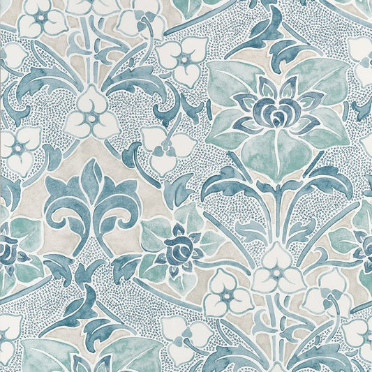 T14604 Thibaut Spa Blue Wallpaper