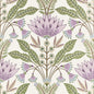 T14608 Thibaut Lilac and Green Wallpaper