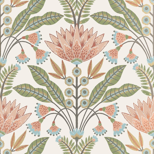 T14609 Thibaut Apricot Wallpaper