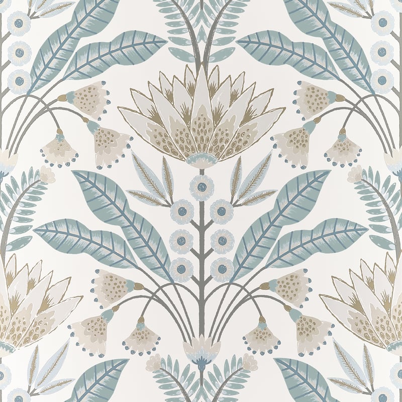 T14611 Thibaut Spa Blue Wallpaper