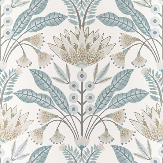 T14611 Thibaut Spa Blue Wallpaper