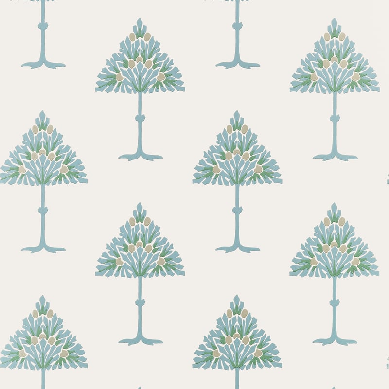 T14613 Thibaut Spa Blue Wallpaper