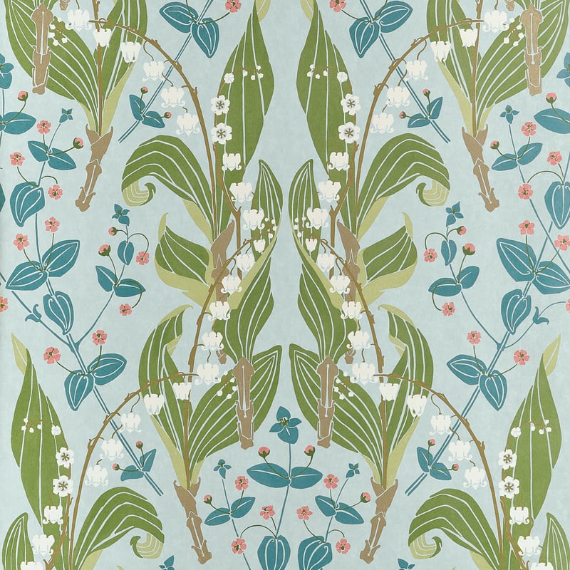 T14618 Thibaut Spa Blue Wallpaper