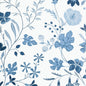 T14626 Thibaut Blue and White Wallpaper
