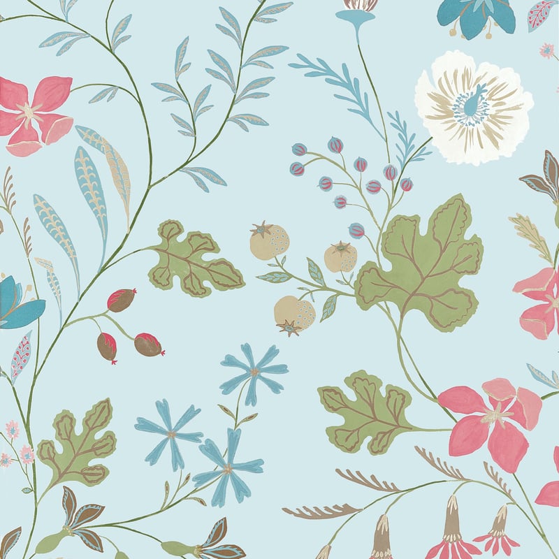 T14627 Thibaut Spa Blue Wallpaper