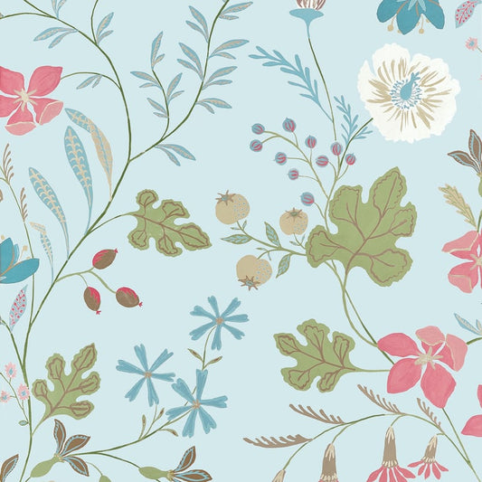 T14627 Thibaut Spa Blue Wallpaper
