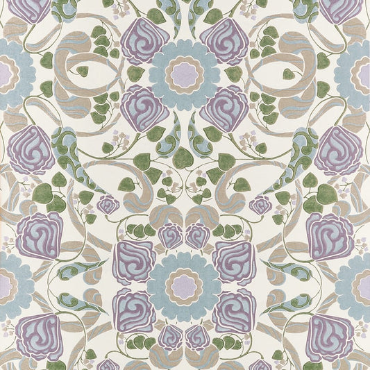 T14645 Thibaut Lavender and Blue Wallpaper