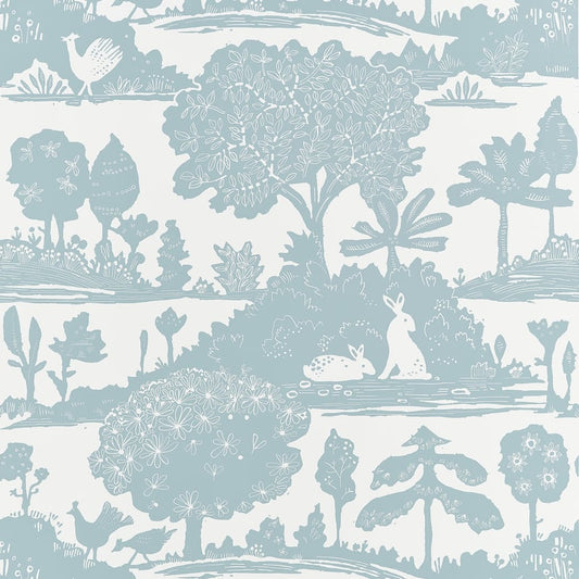 T14650 Thibaut Spa Blue Wallpaper