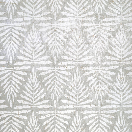 T15813 Thibaut Metallic Silver and White Wallpaper