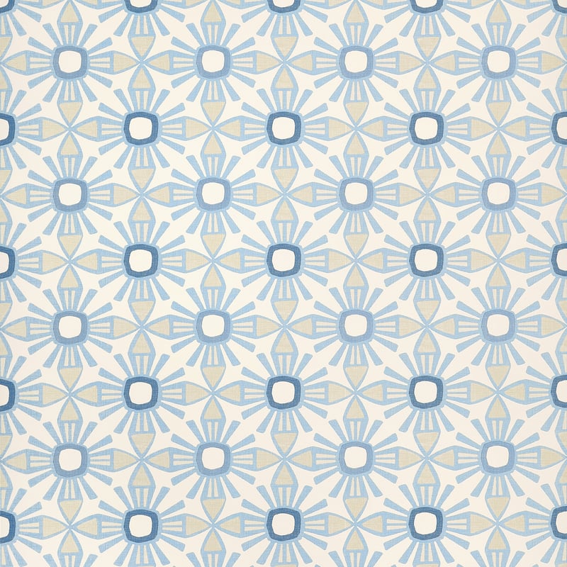 T15830 Thibaut Blue and Beige Wallpaper