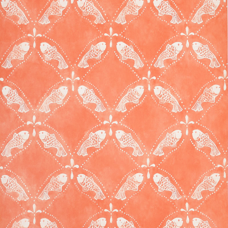 T15836 Thibaut Coral Wallpaper