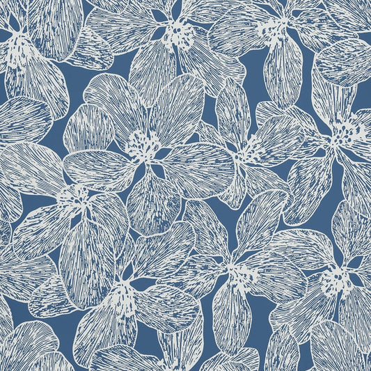 T15849 Thibaut Navy Wallpaper