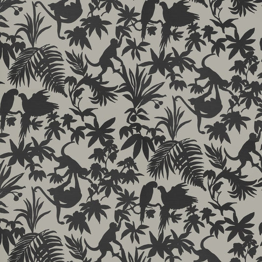 T15861 Thibaut Black and Tan Wallpaper