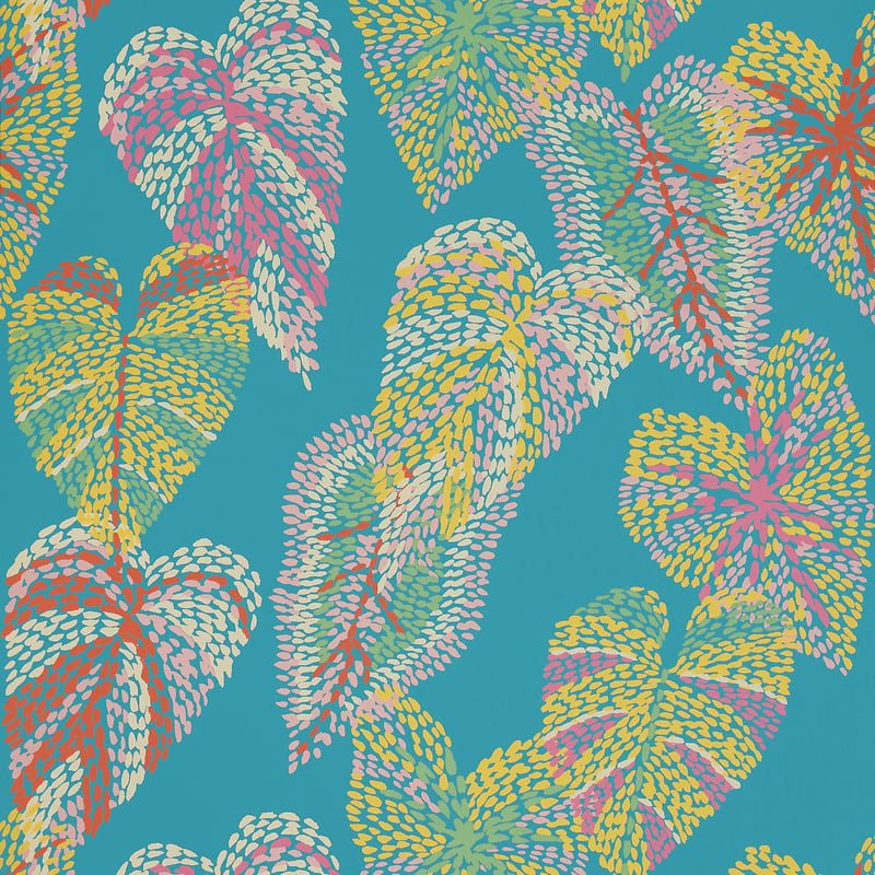 T15864 Thibaut Turquoise Wallpaper