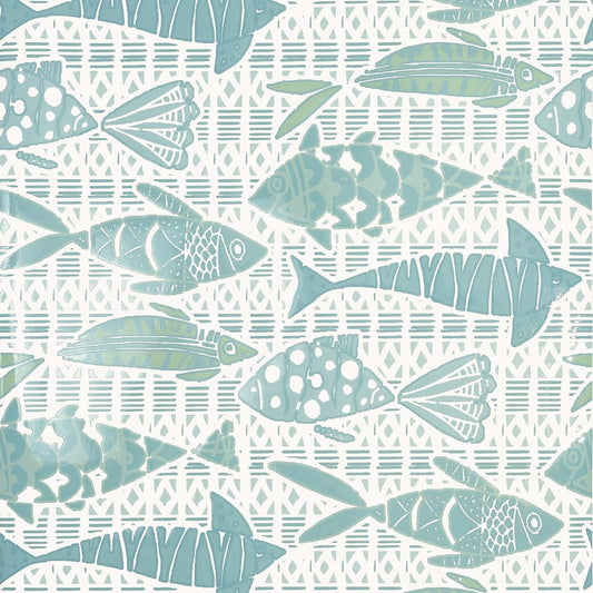 T15871 Thibaut Spa Blue Wallpaper