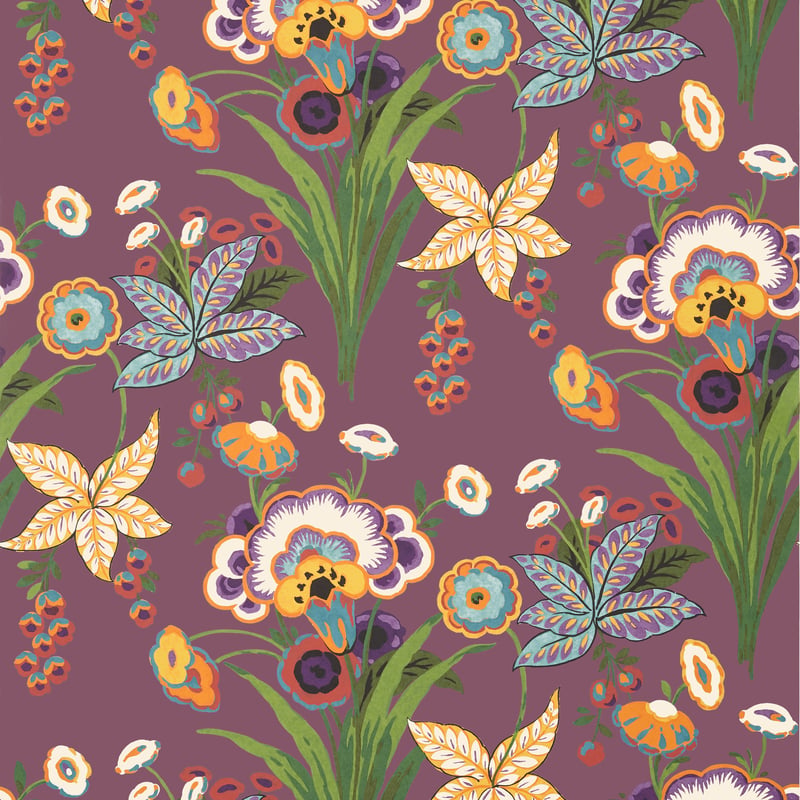 T20850 Thibaut Plum Wallpaper